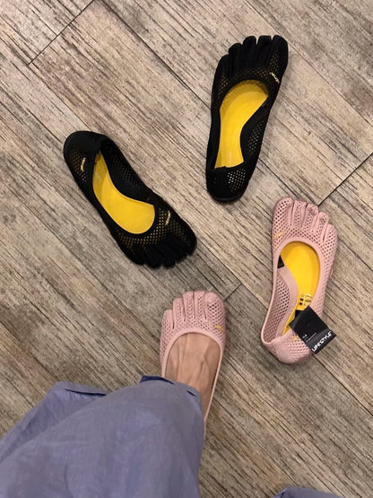 🦶 Women's Barefoot Ballet Flats | Split-Toe Non-Slip Dance & Yoga Shoes (Box Included)